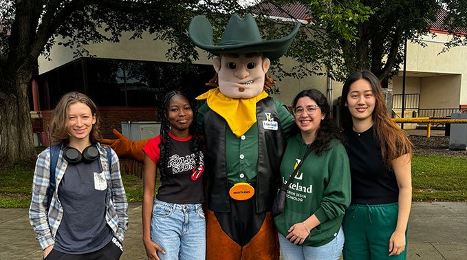 Rowdy with students