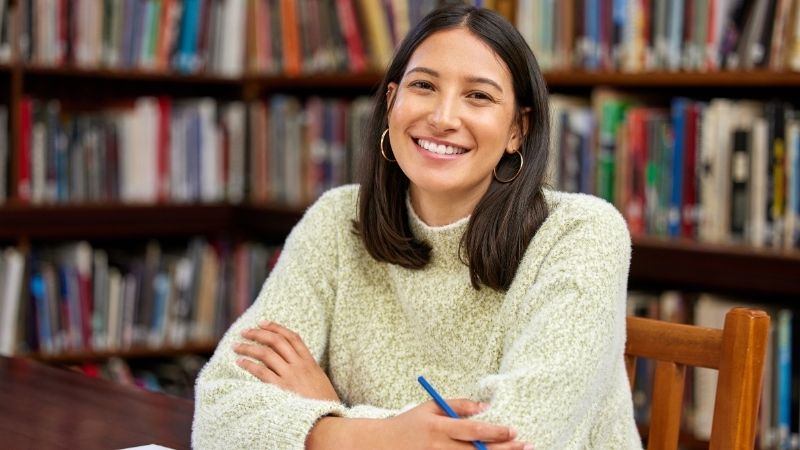 Student smiling
