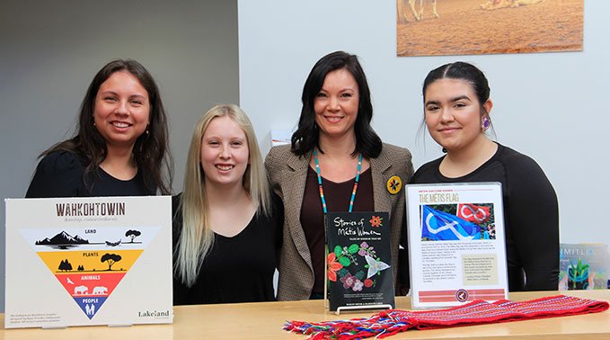 Three members of our Indigenous Student Committee created a land acknowledgement for Lakeland College.